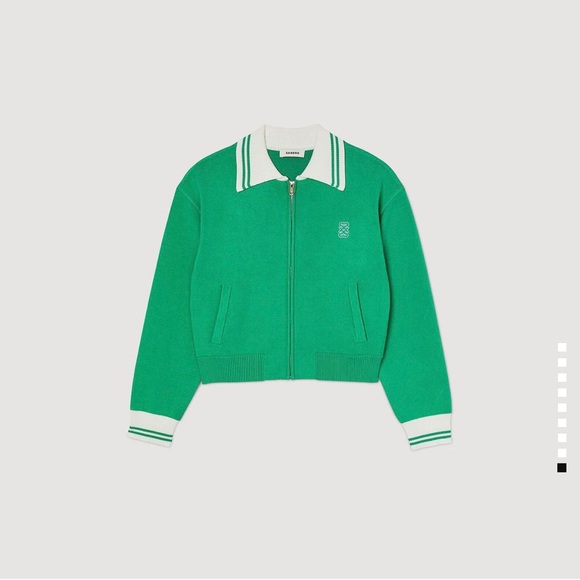 Zip up varsity cardigan Sandro